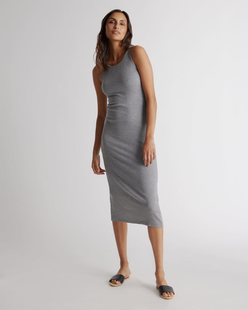 Tencel Rib Knit Sleeveless Dress