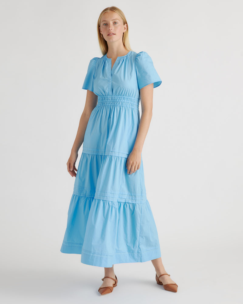 100% Organic Cotton Tiered Maxi Dress