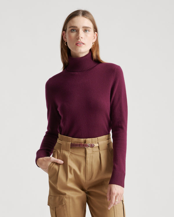 Super Luxe Baby Cashmere Turtleneck Sweater