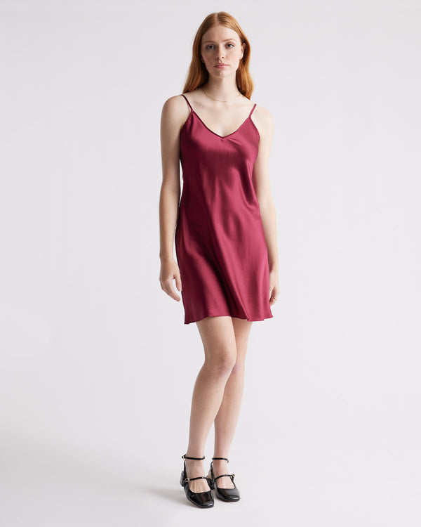 100% Washable Silk Mini Slip Dress