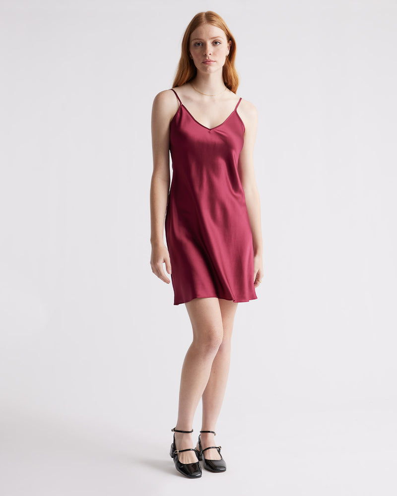 100% Washable Silk Mini Slip Dress
