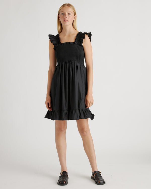 100% Organic Cotton Smocked Mini Dress