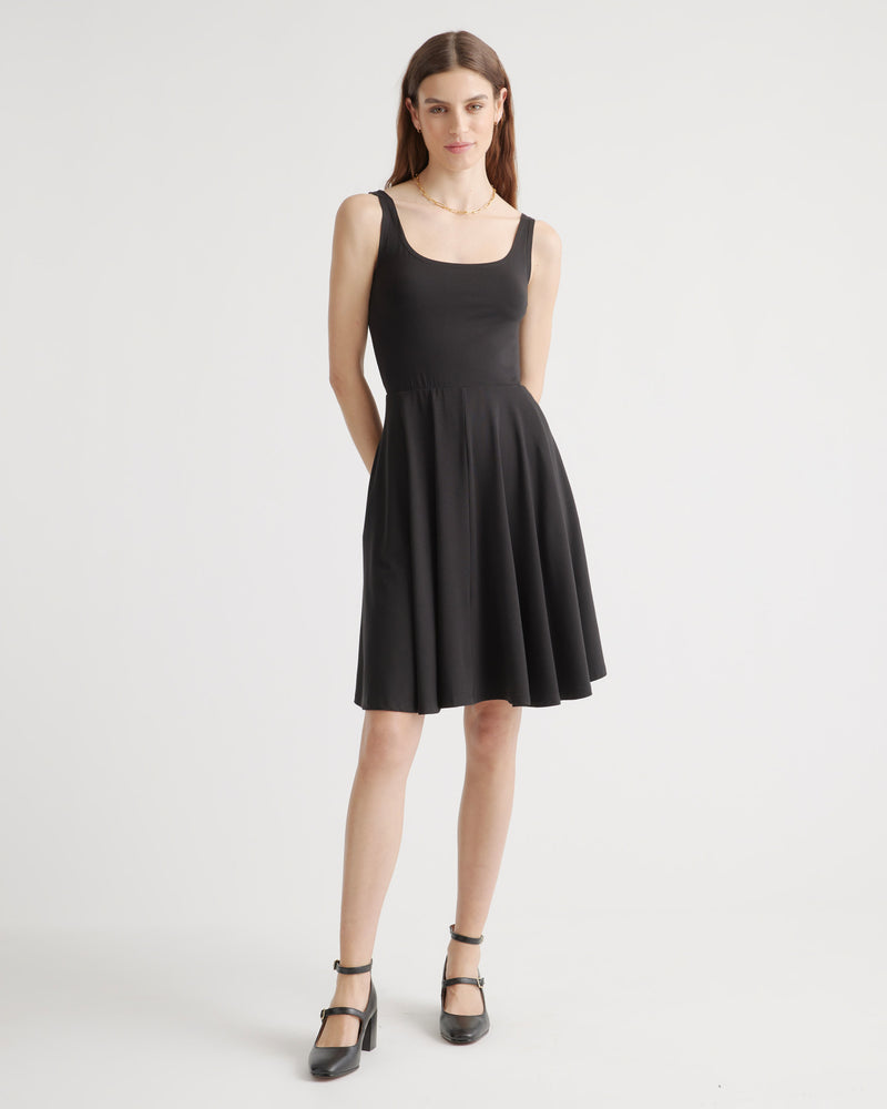 Tencel Jersey Fit & Flare Mini Dress