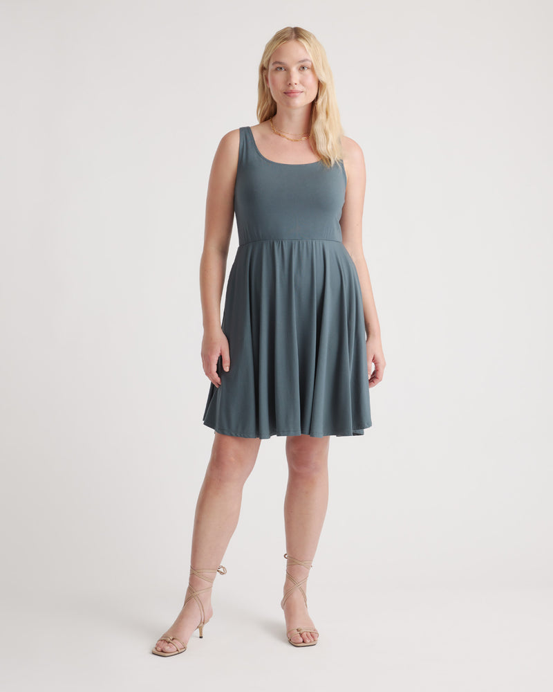 Tencel Jersey Fit & Flare Mini Dress