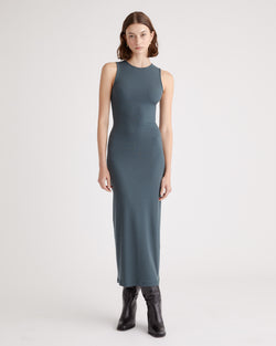 Tencel Rib Knit Tank Midi Dress