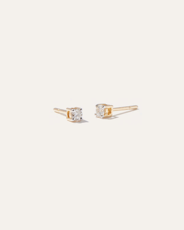 14K Gold Classic Diamond Studs 0.12 Carat