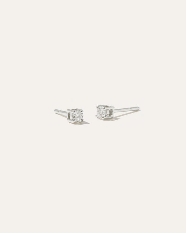 14K Gold Classic Diamond Studs 0.12 Carat