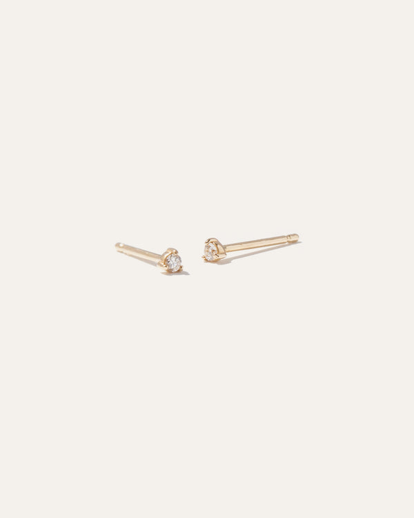 14K Gold Classic Diamond Studs 0.04 Carat
