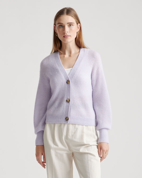 Baby Alpaca-Wool Cropped Cardigan
