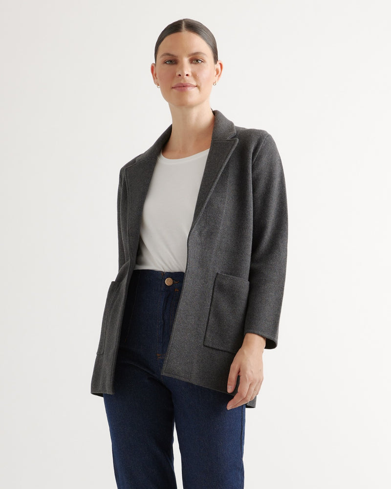 100% Organic Cotton Knit Blazer