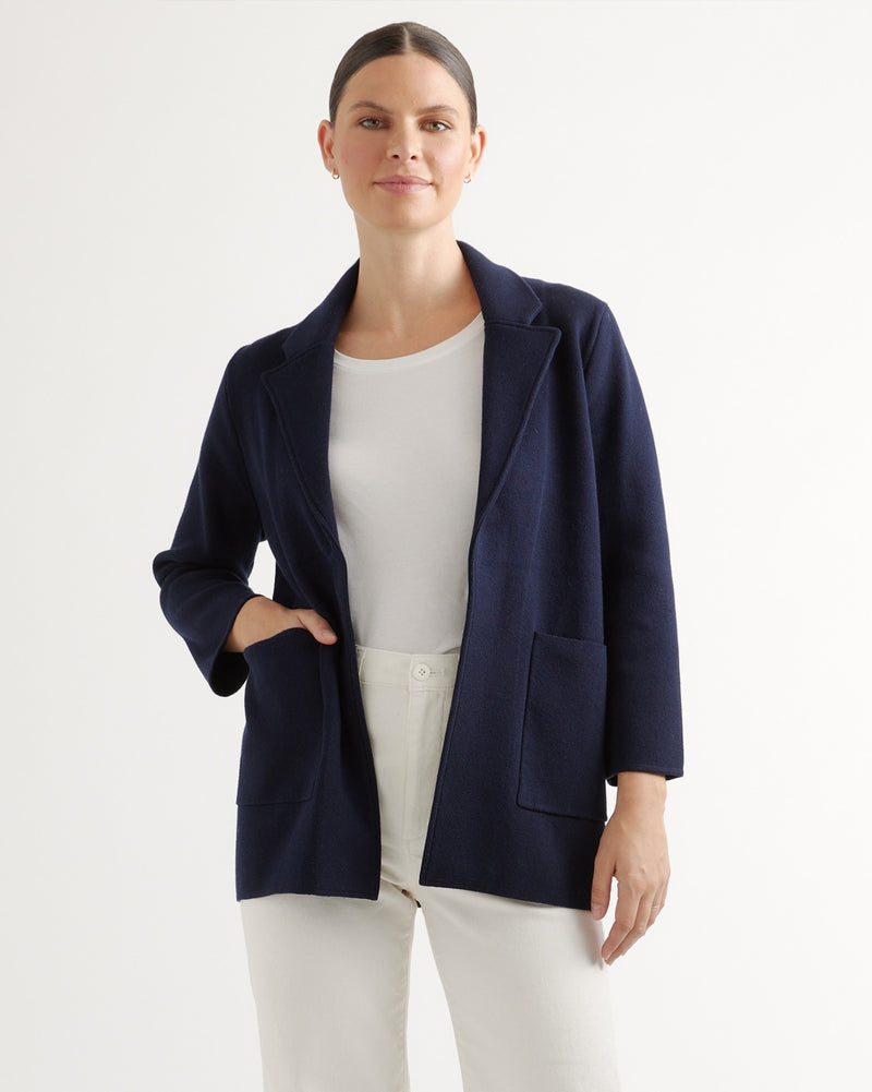 100% Organic Cotton Knit Blazer