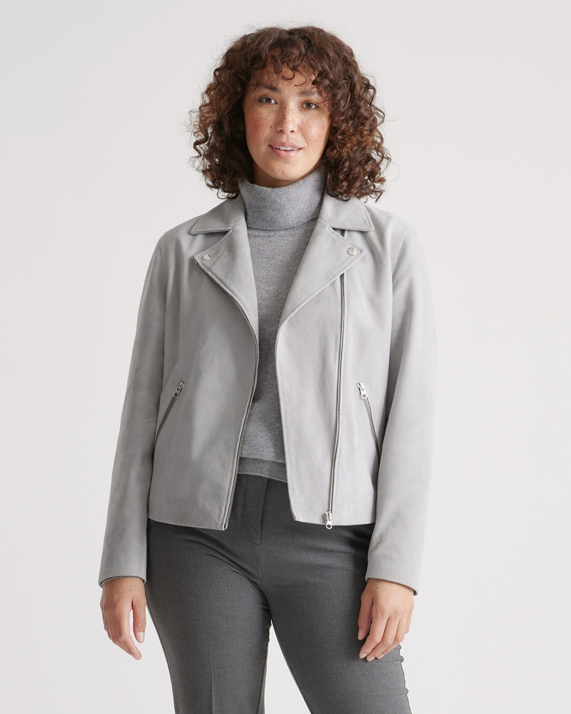 100% Suede Biker Jacket
