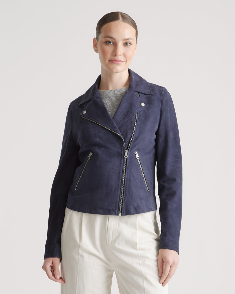 100% Suede Biker Jacket