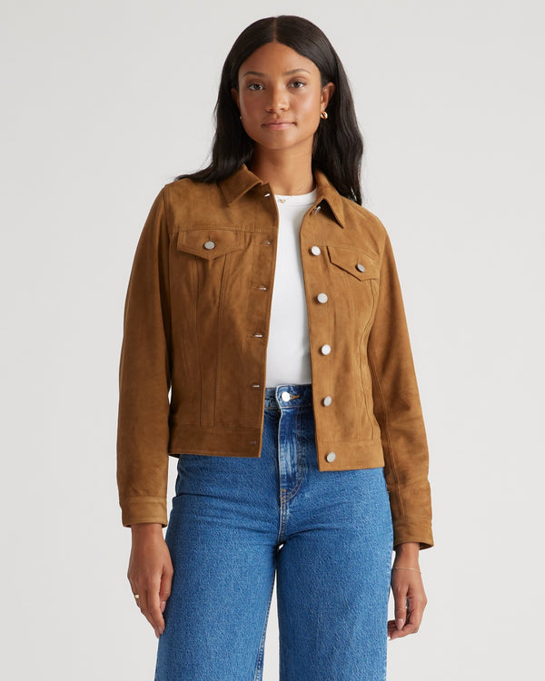100% Suede Trucker Jacket