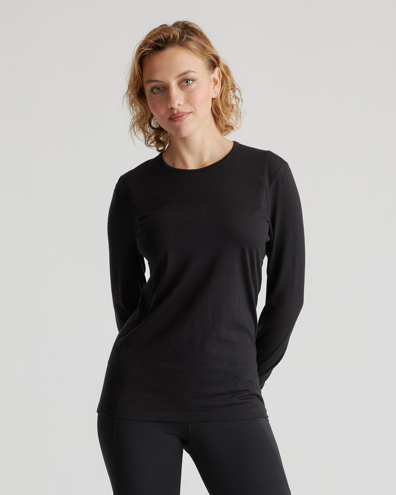 100% Merino Wool Long Sleeve Base Layer