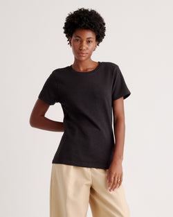 100% Organic Cotton Slub Crewneck Tee