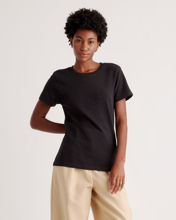 100% Organic Cotton Slub Crewneck Tee