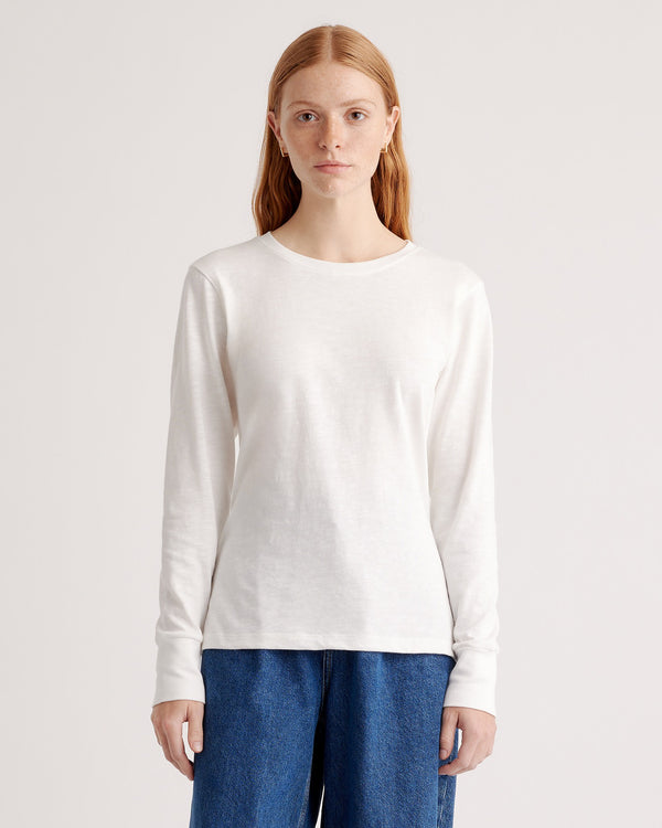 100% Organic Cotton Slub Long Sleeve Tee
