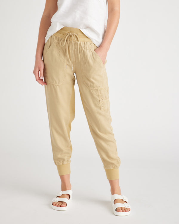 Vintage Wash Tencel Utility Jogger