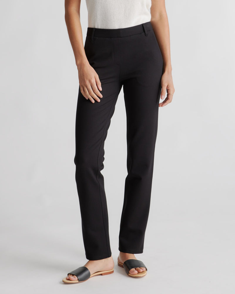 Ultra-Stretch Ponte Straight Leg Pocket Pant - Tall