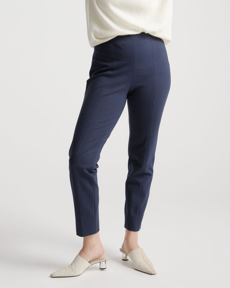 Ultra-Stretch Ponte Pintuck Ankle Pant - Petite (25" inseam)