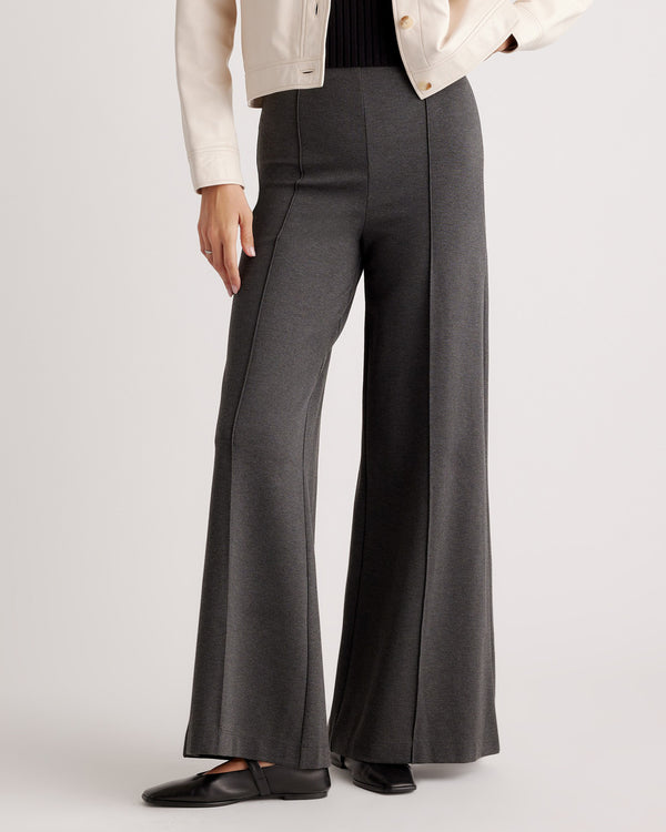 Ultra-Stretch Ponte Super Wide Leg Pant - Petite (30" inseam)