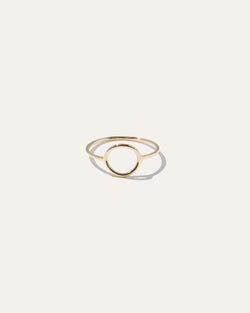 14k Gold Circle Ring123