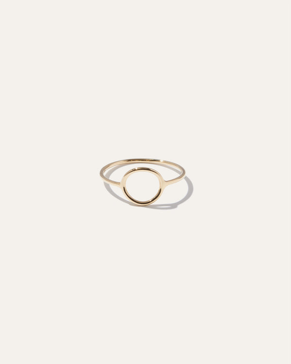 14k Gold Circle Ring123