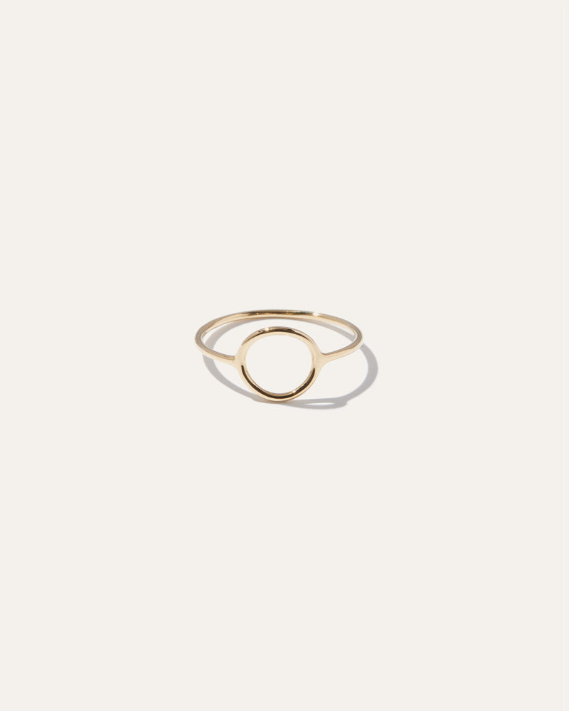 14k Gold Circle Ring123