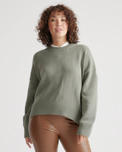 100% Organic Cotton Boyfriend Crew Sweater