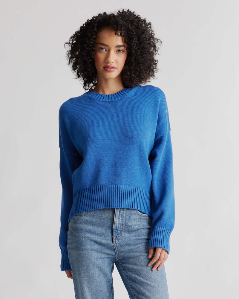 100% Organic Cotton Boyfriend Crew Sweater