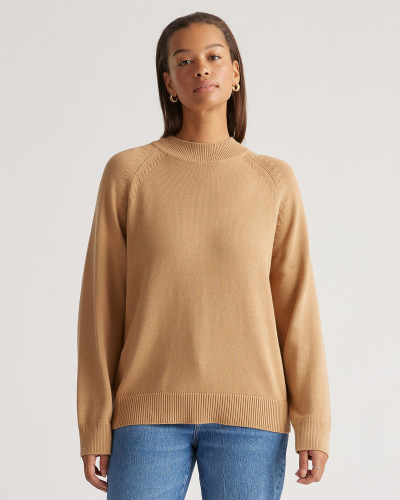 100% Organic Cotton Mockneck Sweater
