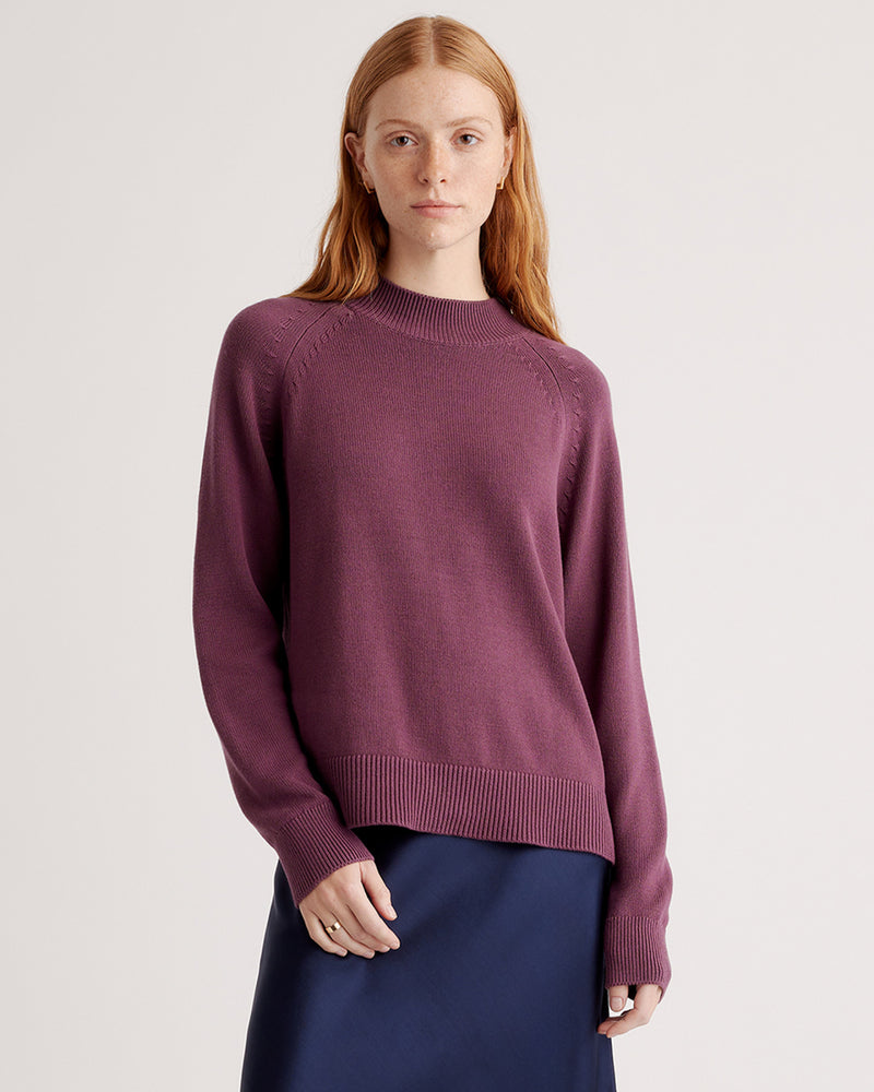 100% Organic Cotton Mockneck Sweater