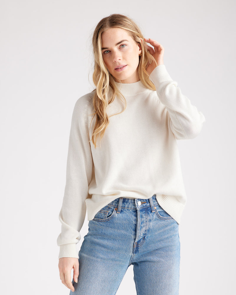 100% Organic Cotton Mockneck Sweater