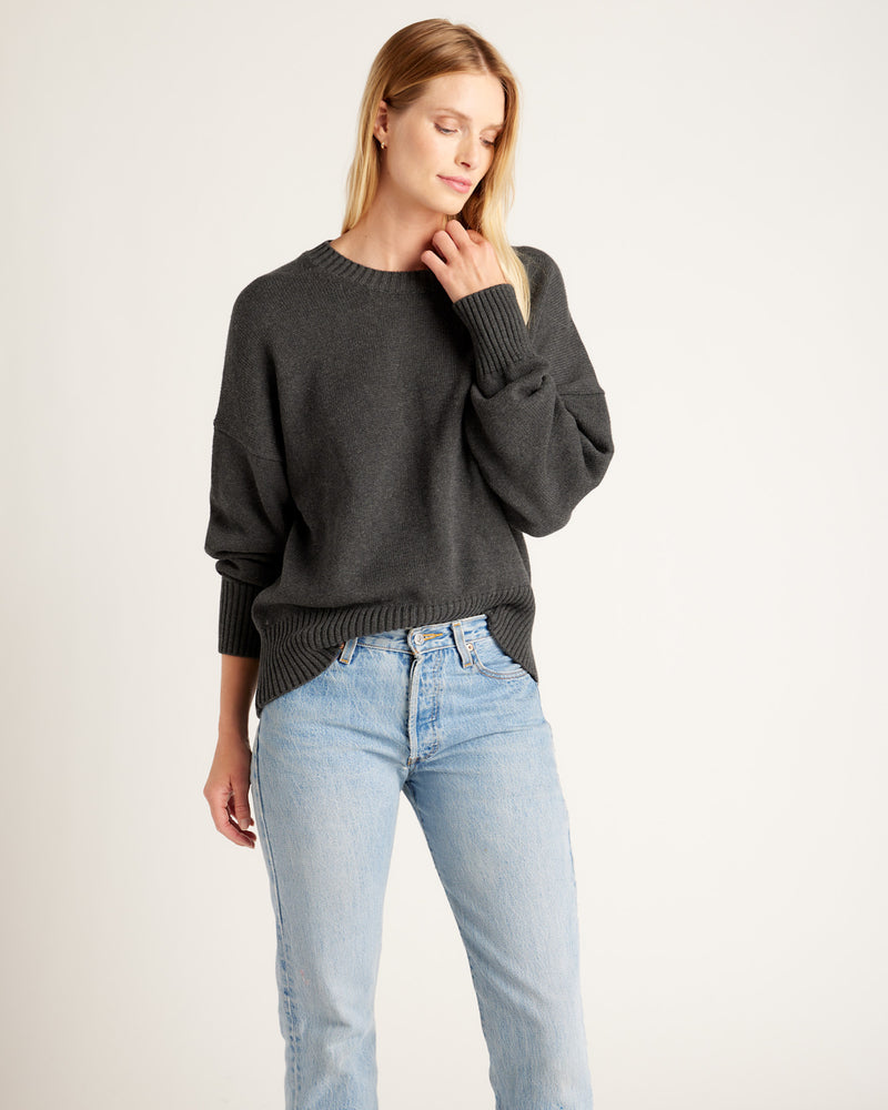 100% Organic Cotton Boyfriend Crew Sweater