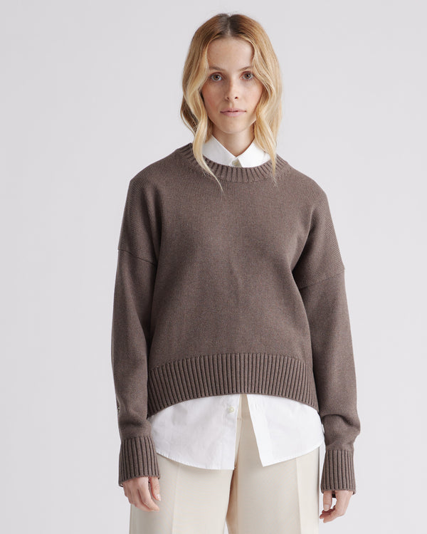 100% Organic Cotton Boyfriend Crew Sweater