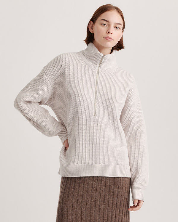 Australian Merino Wool Half Zip Sweater