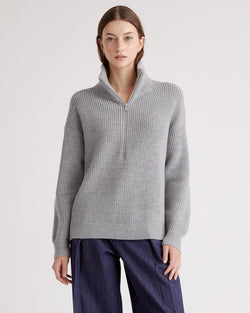 Australian Merino Wool Half Zip Sweater