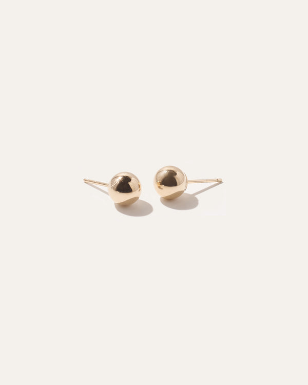 14k Gold Bold Ball Studs