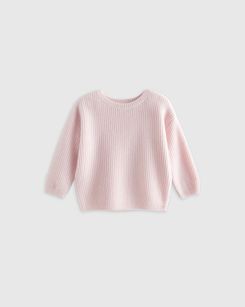 Washable Cashmere Fisherman Tunic Sweater