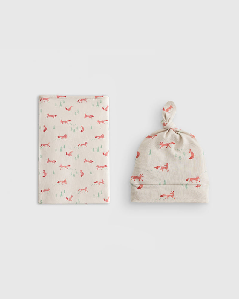 Bamboo Swaddle & Hat Bundle - Baby