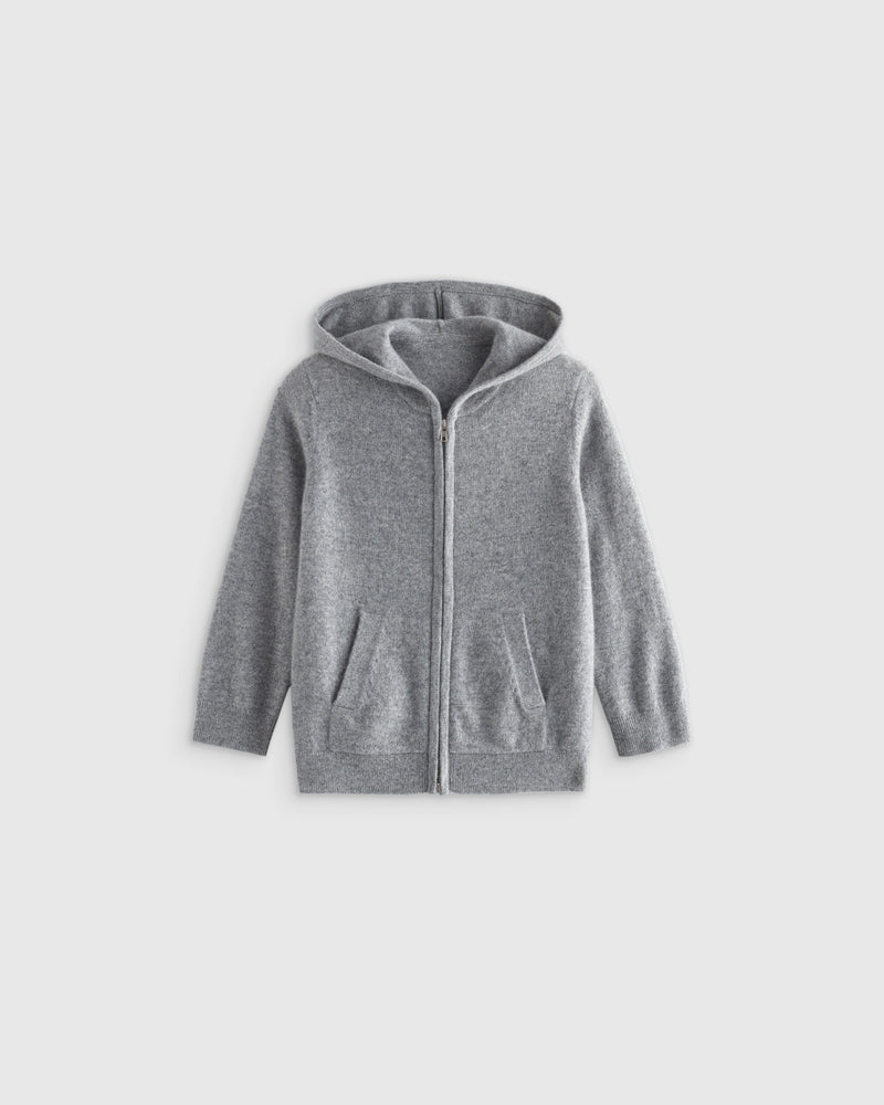 Washable Cashmere Full Zip Hoodie