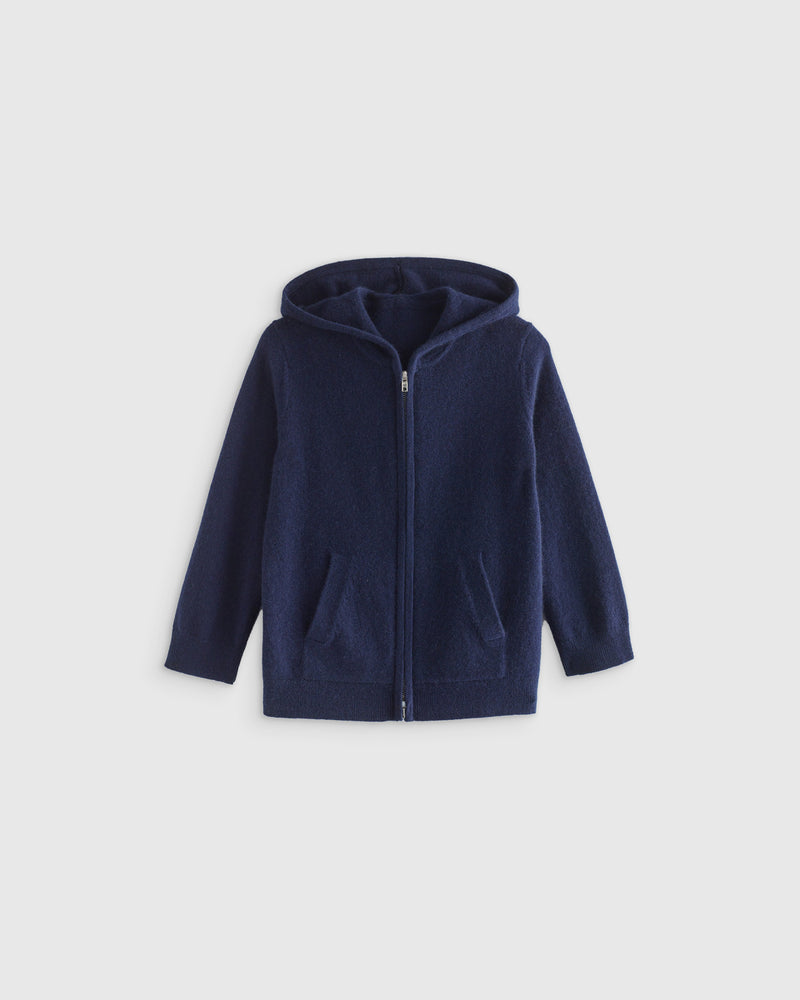 Washable Cashmere Full Zip Hoodie