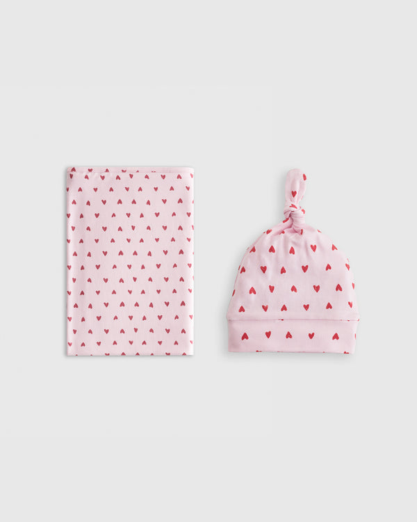 Bamboo Swaddle & Hat Bundle - Baby
