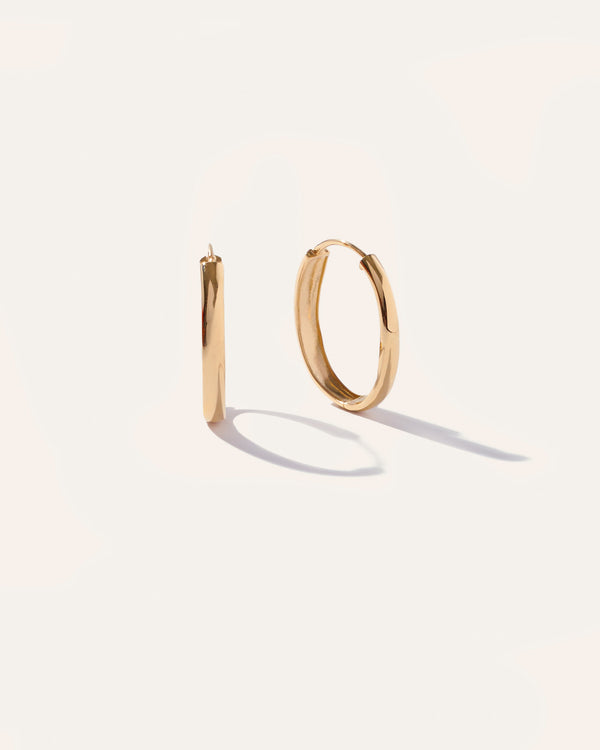 14K Gold Bold XLarge Hoops