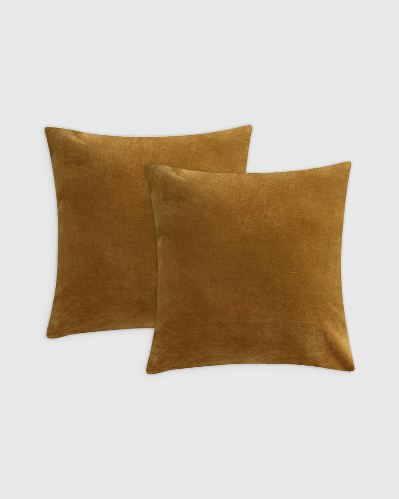 Washed Velvet Pillow Cover - Set of 2