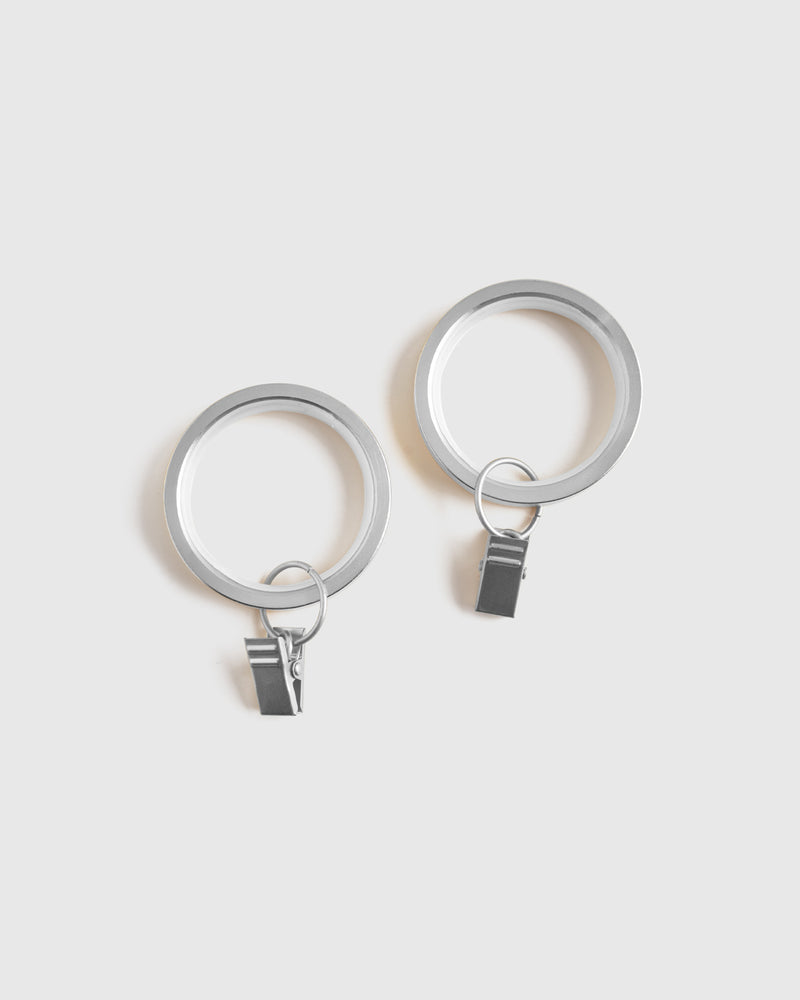 Round Curtain Clip Rings (set of 7)