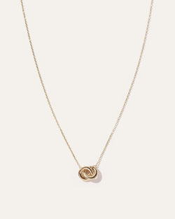14k Gold Interlock Necklace